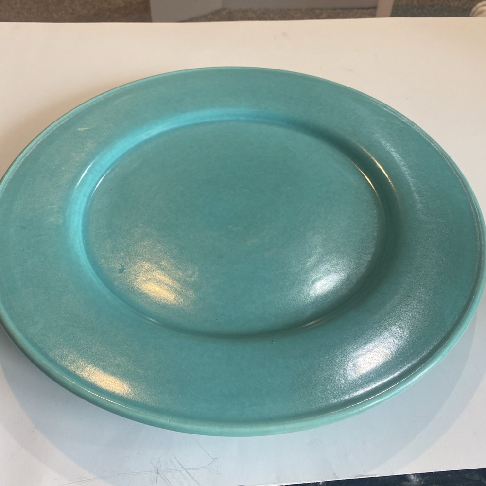 Bauer?  Pottery of Los Angeles Large 15" Turquoise  Serving Platter